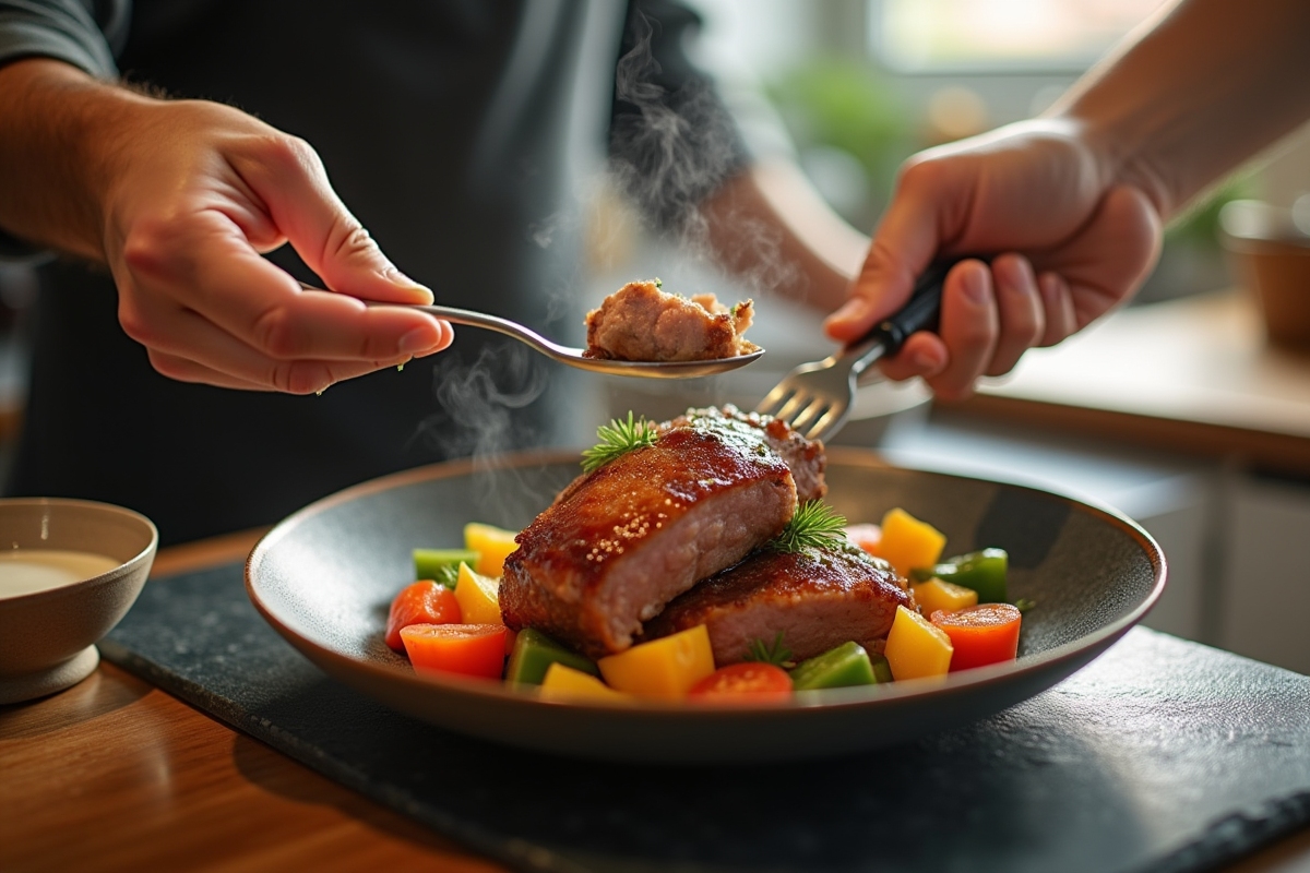 canard légumes